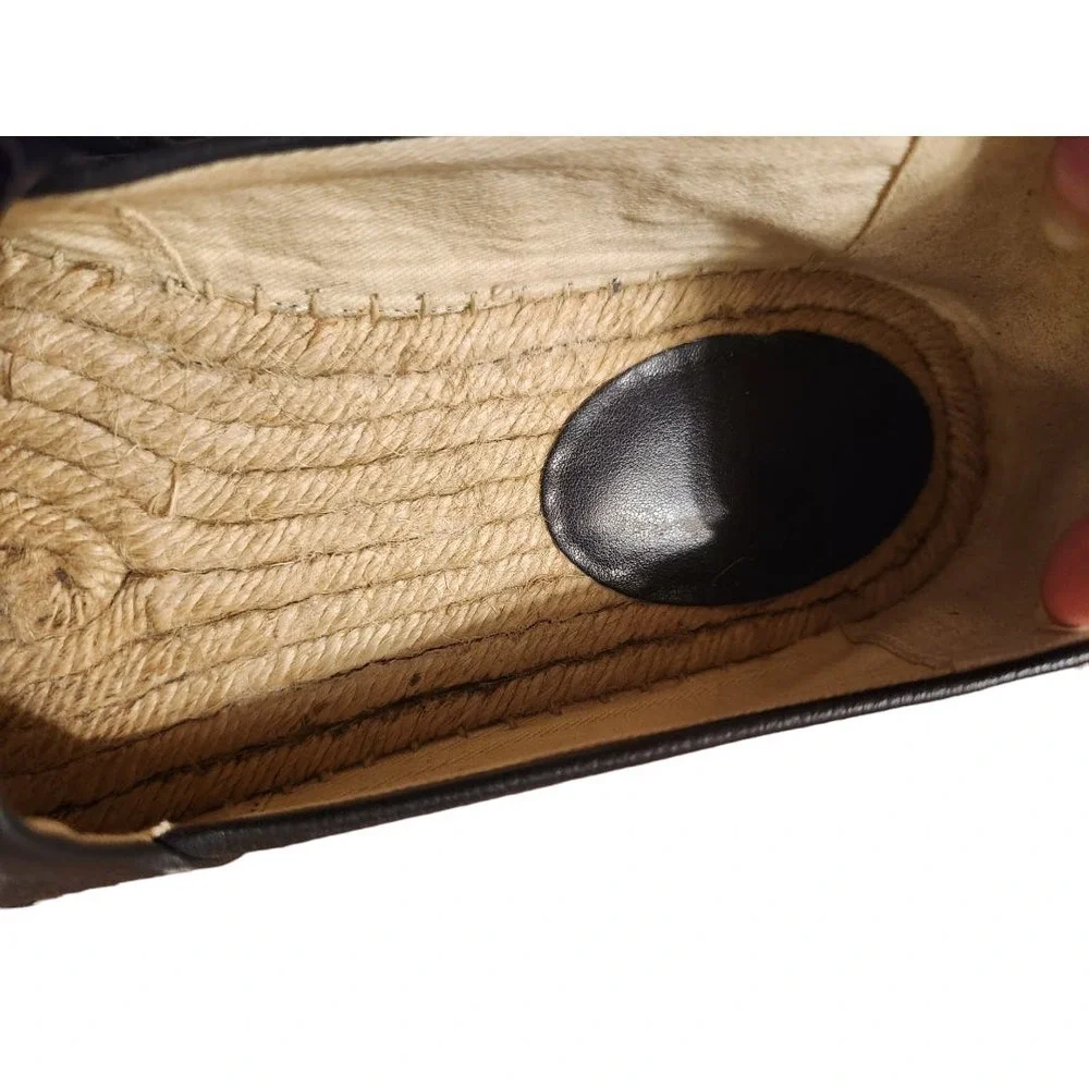 Michael Kors kendrick logo slip on pebbled leather espadrilles‎ size 8.5 blue